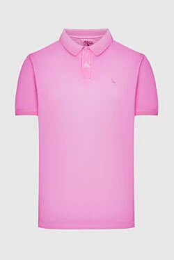 Cotton polo pink for men