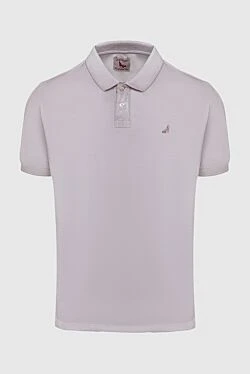 Cotton polo beige for men