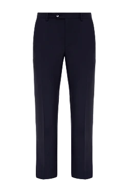 Men's blue wool trousers