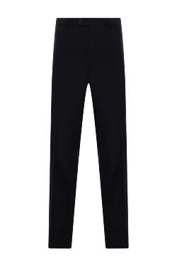 Men's blue wool trousers