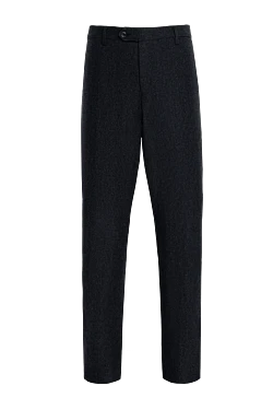 Men's gray wool and cashmere trousers