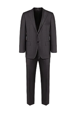 Men's suit made of gray wool