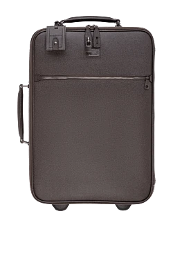 Brown leather suitcase for men