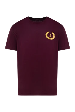 Cotton T-shirt burgundy for men