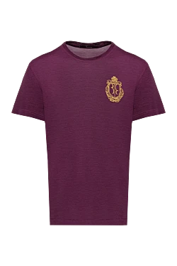 Cotton T-shirt burgundy for men