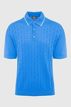 Cotton polo blue for men