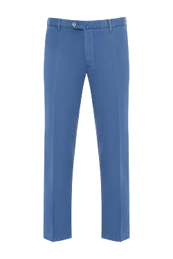 Blue cotton trousers for men