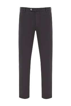 Чоловічі штани світло-синього відтінку з натуральної тканини