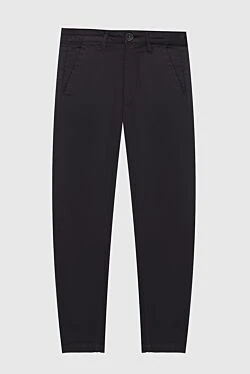 Black cotton trousers for women
