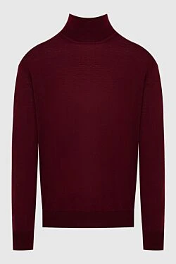 Men's wool golf burgundy