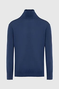 Men's wool golf blue