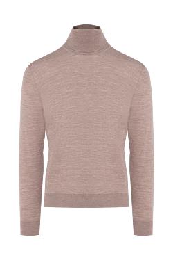 Beige men's wool golf