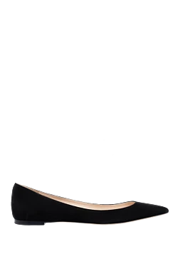 Classic women's black suede shoes