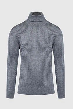 Golf men's wool, silk and cashmere gray