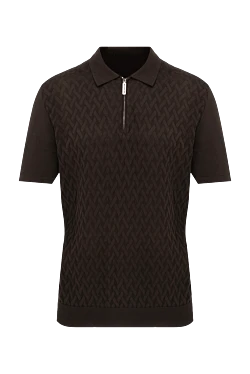 Cotton polo brown for men