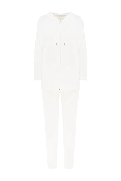 White women's walking suit made of viscose and elastane