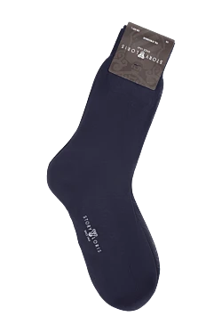 Men's blue cotton socks