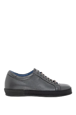 Gray leather snickers for men