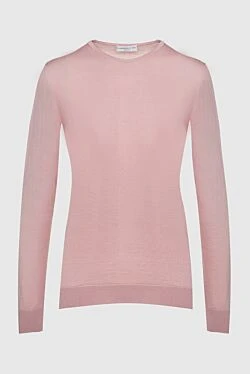 Pink wool jumper for women