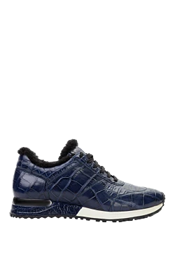 Blue Alligator Sneakers for men