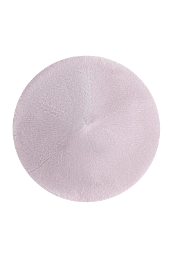 Pink cashmere beret for women