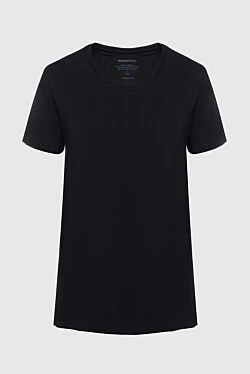 Black cotton T-shirt for women