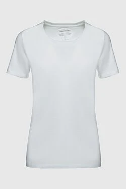 Women's basic white fitted T-shirt