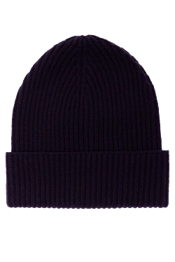 Cashmere hat purple for men