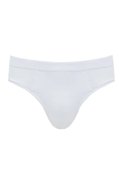 Briefs made of cotton and elastane white men's briefs