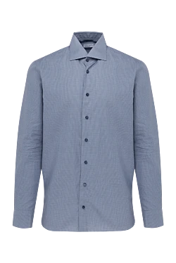 Blue cotton shirt for men