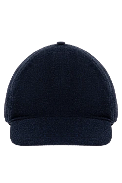 Blue wool cap for men