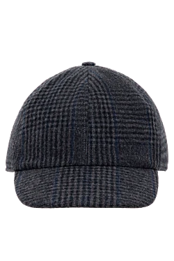 Gray wool cap for men