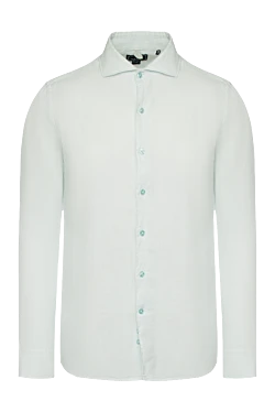 Men's green linen shirt