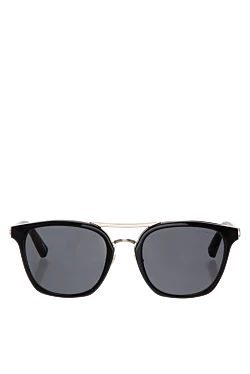 Black men's metal and plastic sunglasses for sun protection