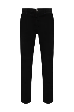 Men's gray cotton and cashmere trousers