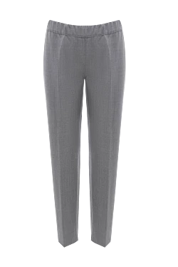 Women's pants with silver stripes gray