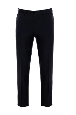 Men's blue wool trousers