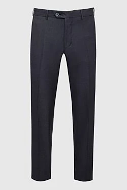 Gray wool pants for men