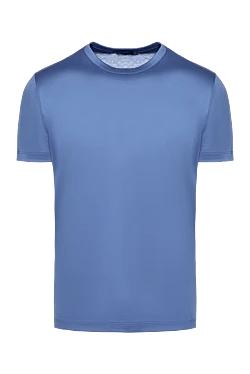 Blue cotton T-shirt for men