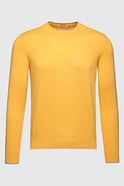 Cashmere jumper yellow for men