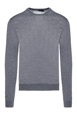 Wool jumper gray for men
