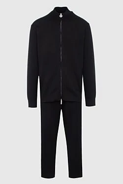 Костюм спортивный мужской из хлопка черный