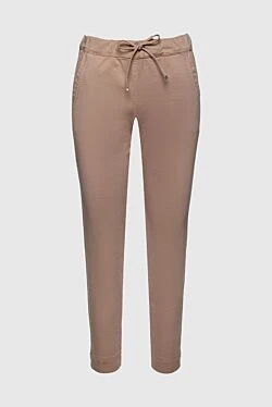 Beige women's pants with ties