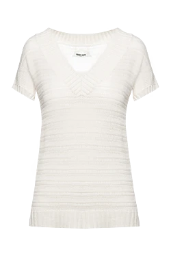 White cashmere jumper for women