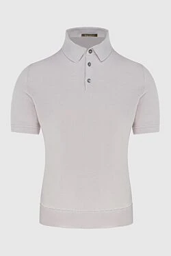 Polo made of cotton white for men