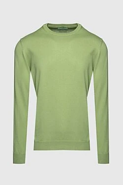 Men's jumper made of fine cotton with elastic trim