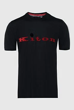 Black cotton T-shirt for men