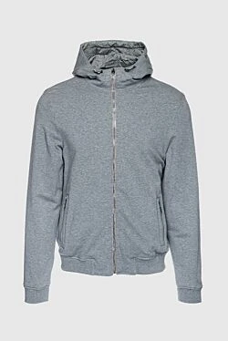 Cotton and elastane jacket gray for men