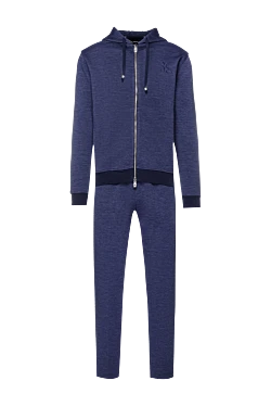 Men's wool sports suit, blue