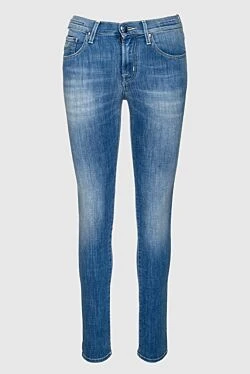 Women's skinny jeans with scuffs